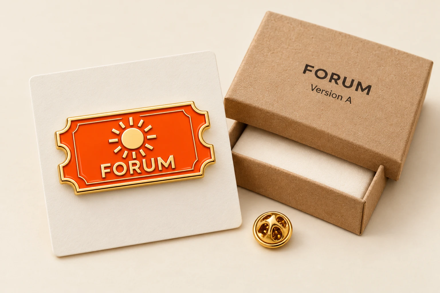 Illustrative corporate event pins