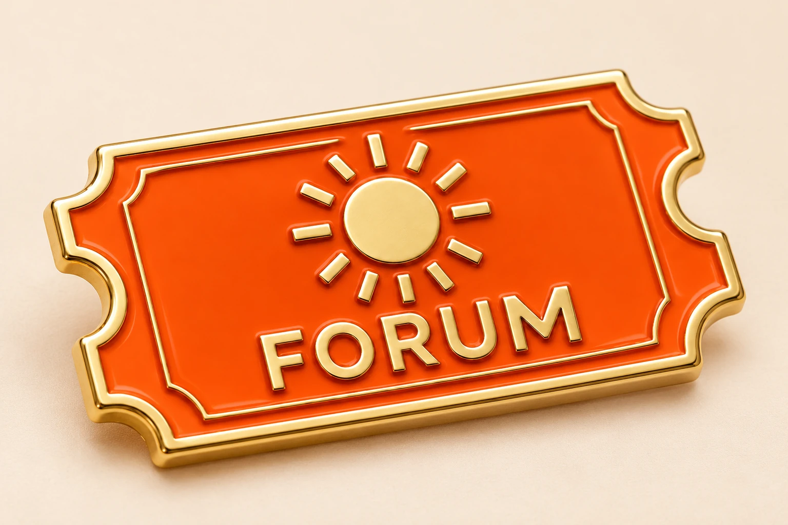 Illustrative soft enamel surface for the FORUM concept